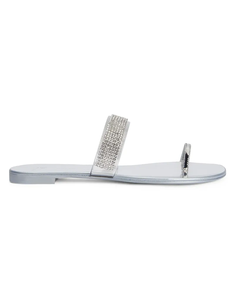 Giuseppe Zanotti ERWAN FLAT Flats Silver