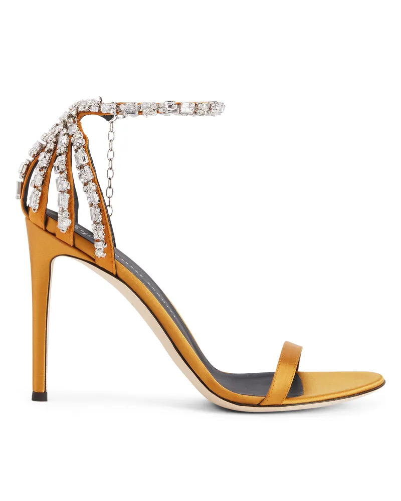 Giuseppe Zanotti ADELE CRYSTAL Sandals Gold