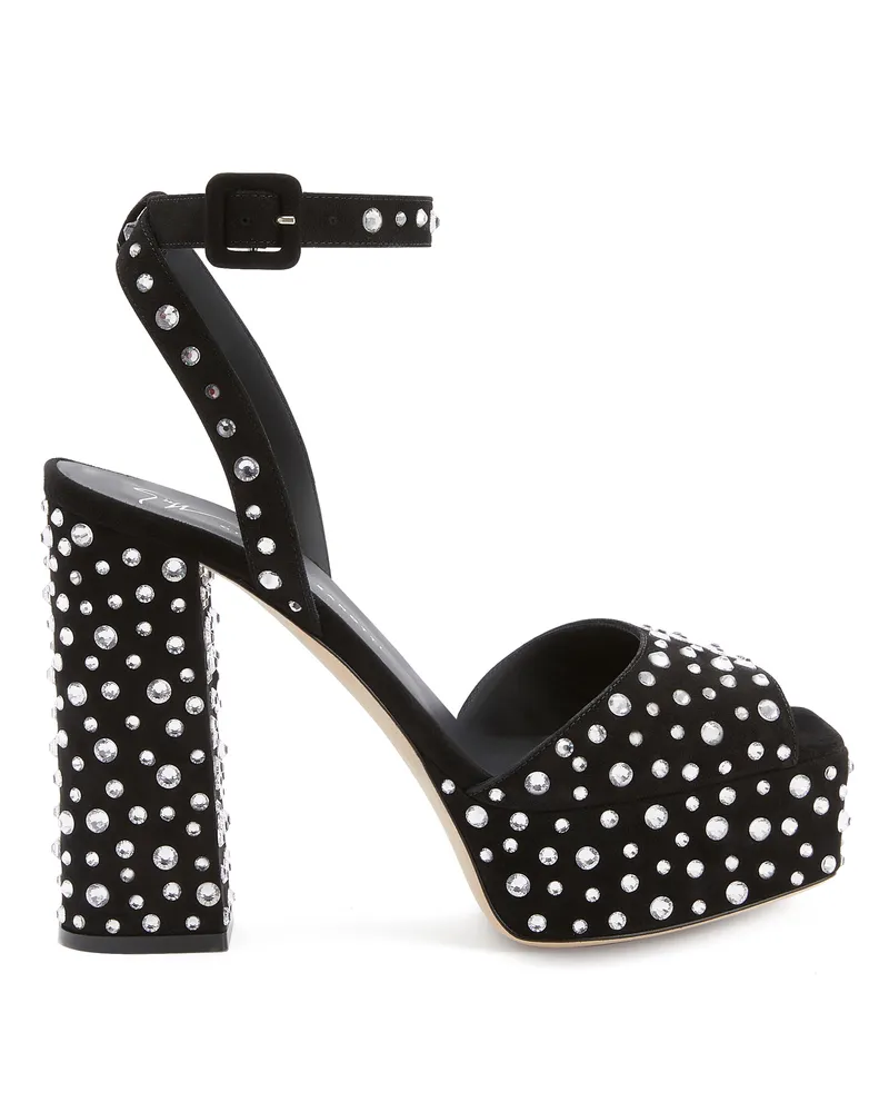Giuseppe Zanotti NEW BETTY SPARKLE Sandals Black