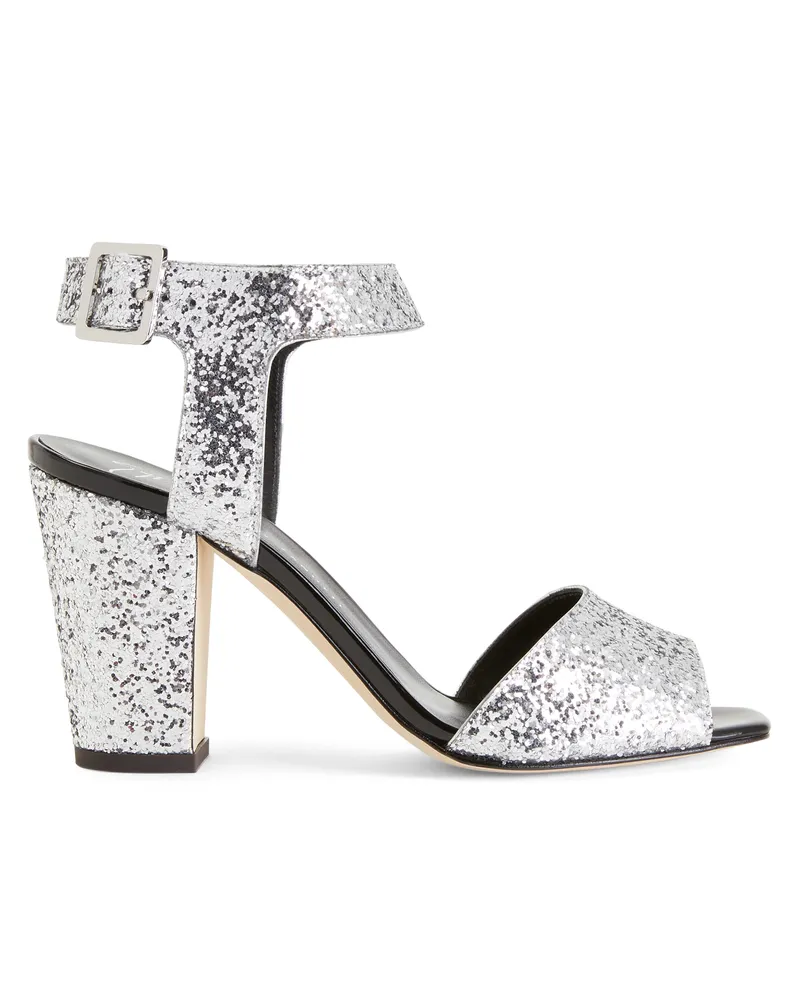 Giuseppe Zanotti EMMANUELLE GLITTER Sandals Silver