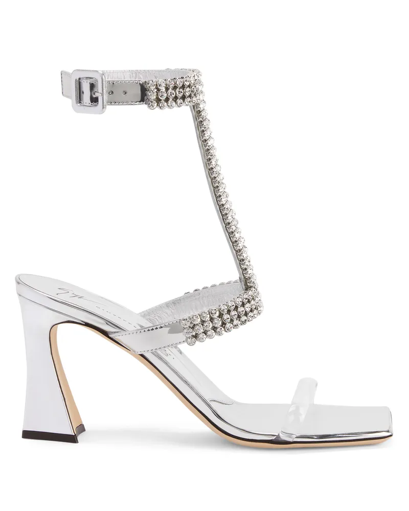 Giuseppe Zanotti DEVINE CRYSTAL Sandals Silver