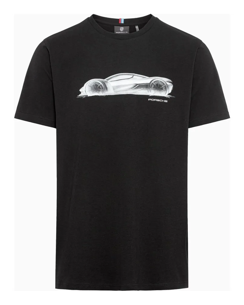 Porsche Design T-Shirt – 75Y Mission X Hypercar Schwarz