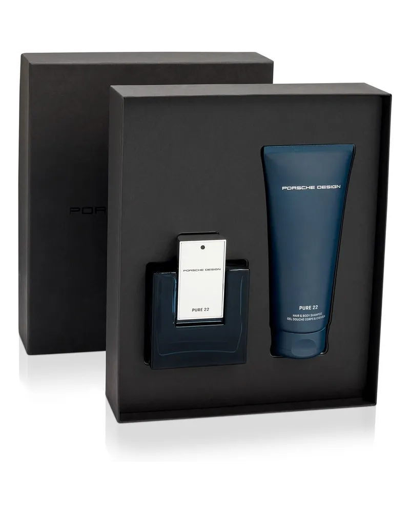 Porsche Design PURE 22 Gift Set Eau de Parfum & Hair Body Shampoo Blue