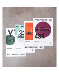 Porsche Design Porsche Poster Set – 75Y Driven by Dreams Mehrfarbig