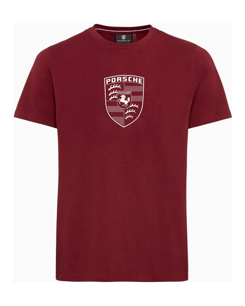 Porsche Design T-Shirt Wappen – Essential Bordeauxrot