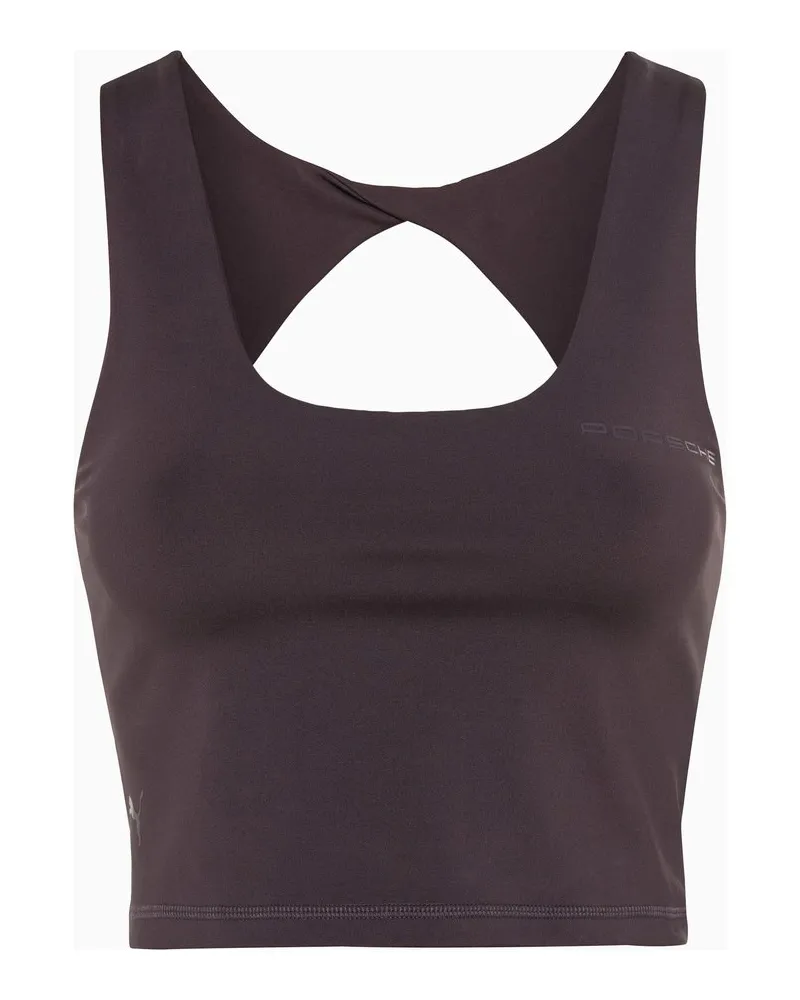 Porsche Design Crop Tank Top Damen – Yoga Capsule Collection Blackberry