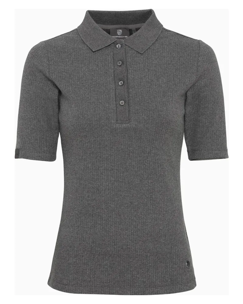 Porsche Design Polo-Shirt Damen – 60Y Porsche 911 Hellgraumelange