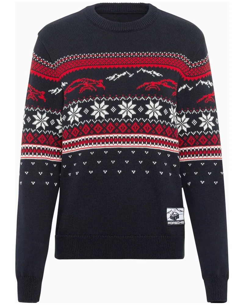 Porsche Design Strickpullover Unisex – Christmas Dunkelblau