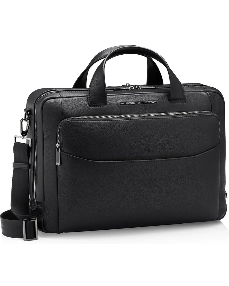 Porsche Design Roadster Leather Briefcase Black
