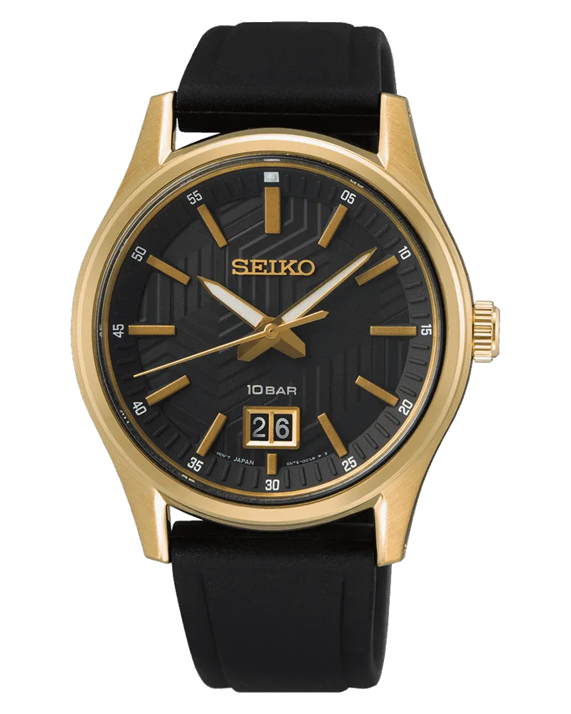 Seiko Quarz Herrenuhr SUR560P1 Schwarz