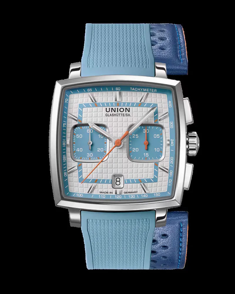 Union Glashütte Averin Chronograph Set mit zusätzlichem Armband Herrenuhr D015.527.17.011.02 Weiß
