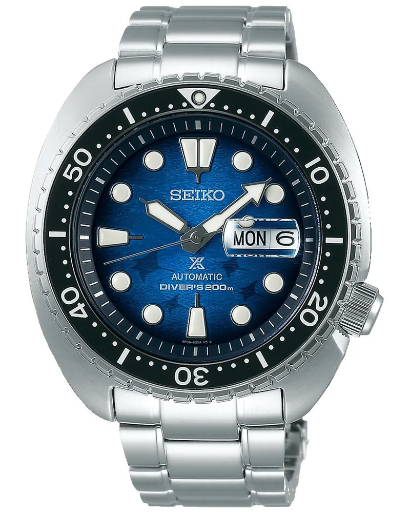 Seiko Prospex SEA Automatik Divers Save The Ocean Special Edition Herrenuhr SRPE39K1 Blau