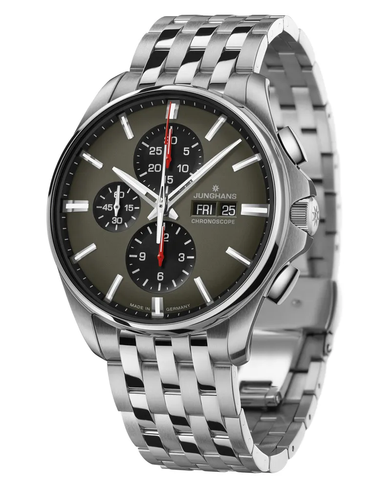 Junghans Meister S Chronoscope 027/4023.44 Herrenuhr Schwarz