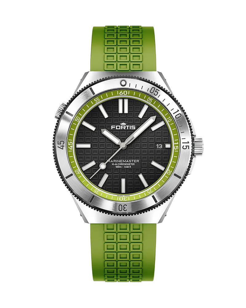 FORTIS Marinemaster M-44 Woodpecker Green Herrenuhr F8120019 Schwarz
