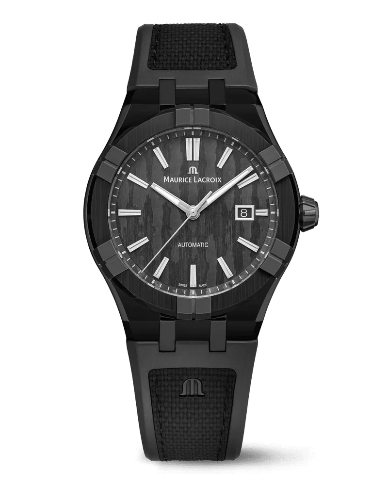 Maurice Lacroix AIKONIC Craftmanship 43MM Herrenuhr AC6008-TTB00-330-2 Schwarz
