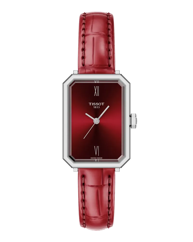Tissot T-Lady SRV rot Damenuhr T160.110.16.423.00 Dunkelrot