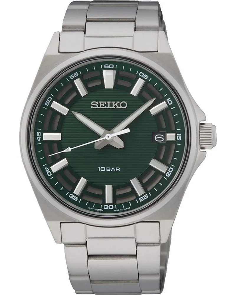 Seiko Klassik Quarz Herrenuhr SUR503P1 Grün