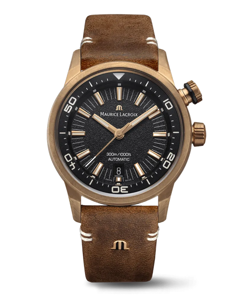 Maurice Lacroix Pontos S Diver Limited Edition Herrenuhr PT6248-BRZ01-330-3 Schwarz