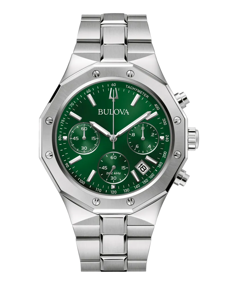 BULOVA Herrenuhr 96B409 MISC Grün