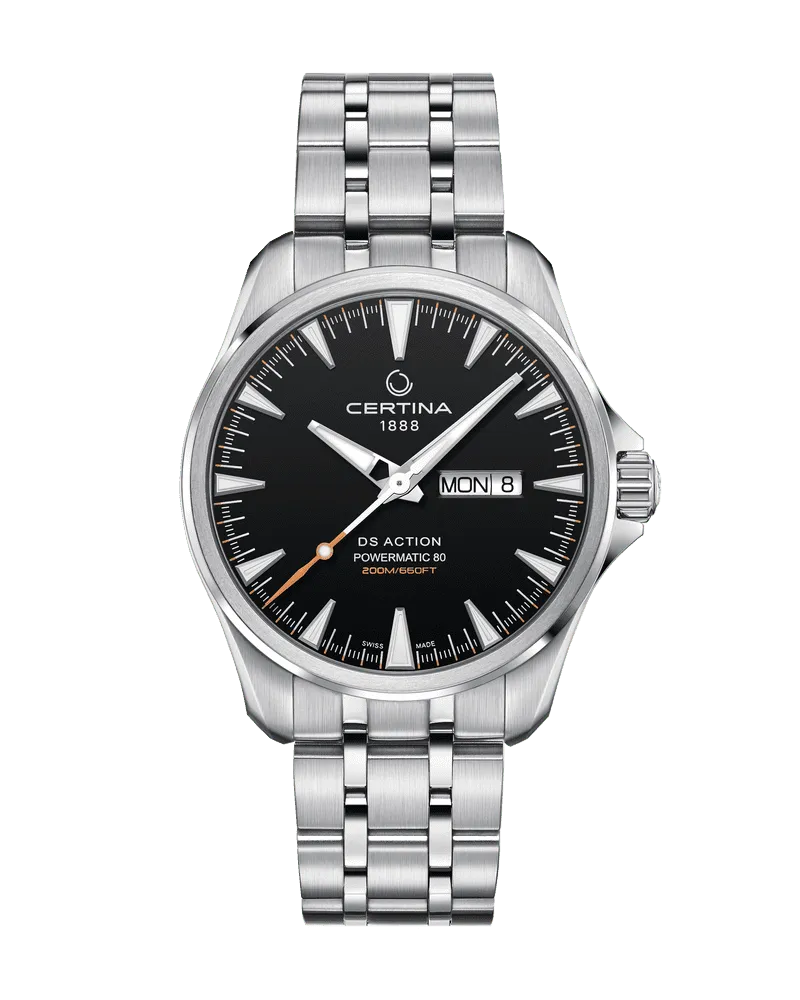 Certina DS Action Day-Date Herrenuhr C032.430.11.051.00 Schwarz