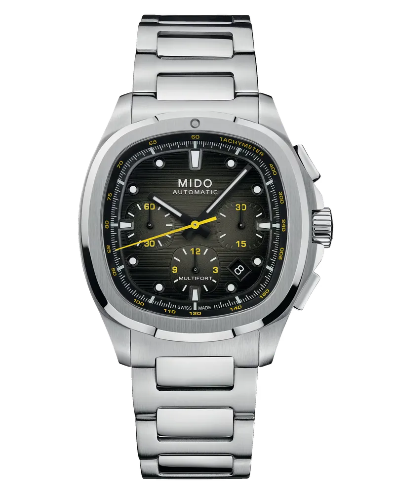 Mido Multifort TV Chronograph Grau mit zusätzlichem Band Herrenuhr M049.527.11.081.00 Grau