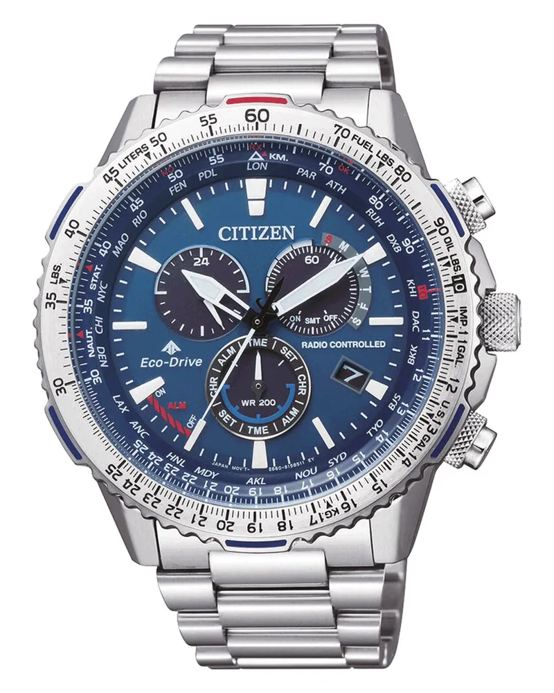Citizen Herrenuhr Eco-Drive CB5000-50L Blau