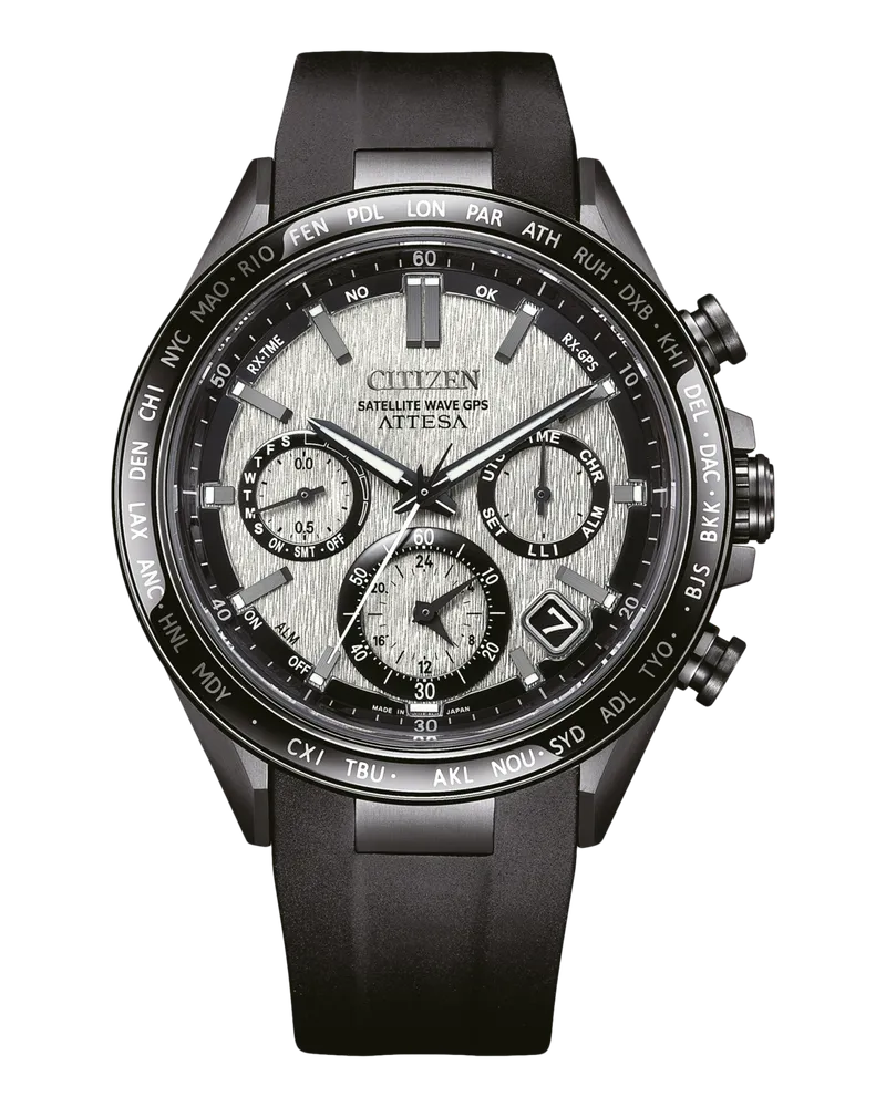 Citizen Eco-Drive Herrenuhr Attesa CC4055-14H Satellite GPS Silber
