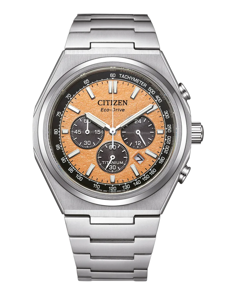 Citizen Eco-Drive Titanium Herrenuhr CA4610-85Z Orange