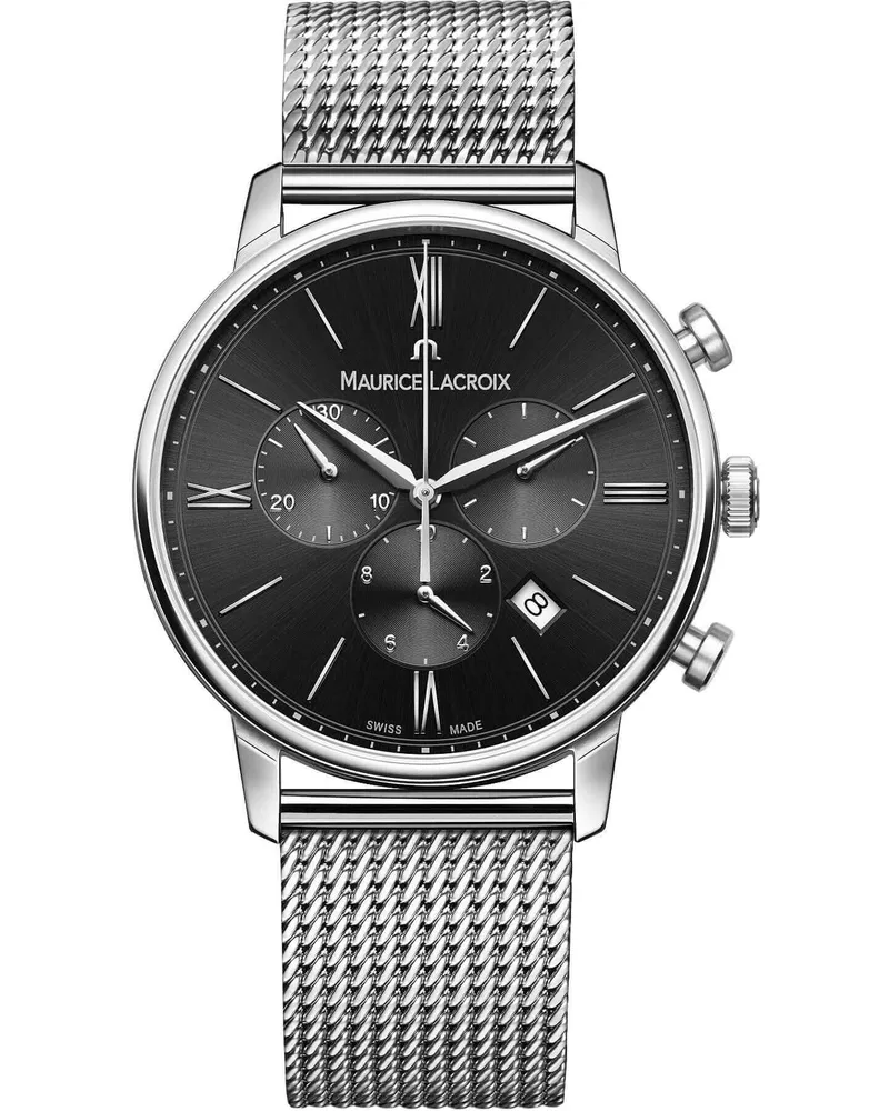 Maurice Lacroix Eliros Chronograph Date Herrenuhr EL1098-SS002-310-1 Schwarz
