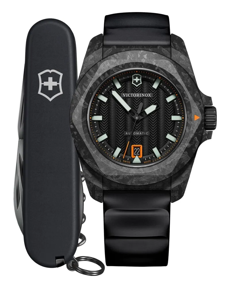 Victorinox I.N.O.X. Automatik Herrenuhr Carbon Set 242023.1 Schwarz