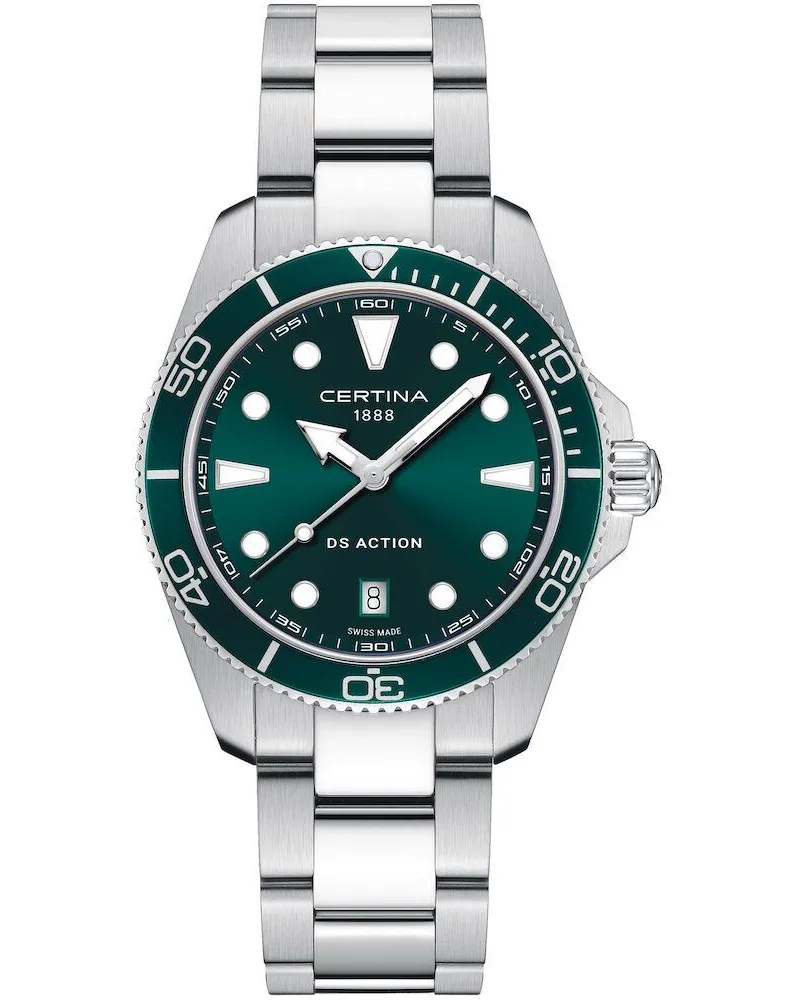 Certina DS Action Quarz Datum Herrenuhr C048.410.11.091.00 Grün
