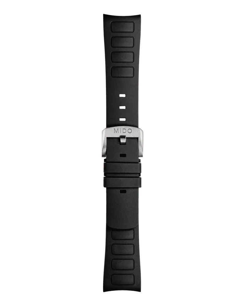 Mido TV Ersatzarmband Kautschuk Schwarz 22 mm M852018741 