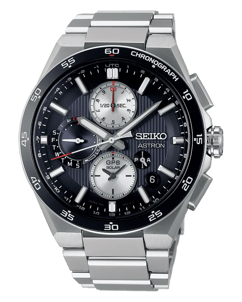 Seiko Astron GPS Solar Dual Time Chronogr 