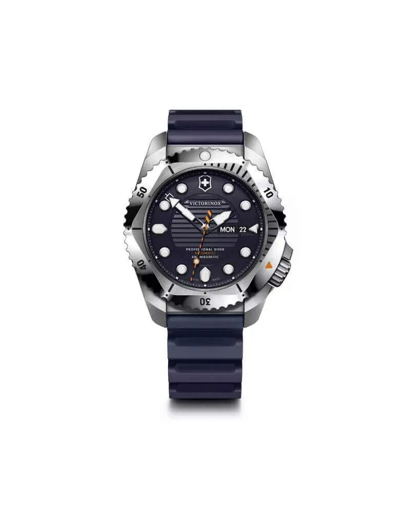 Victorinox Dive Pro Automatic Three hands Steel Herrenuhr 241995 Blau