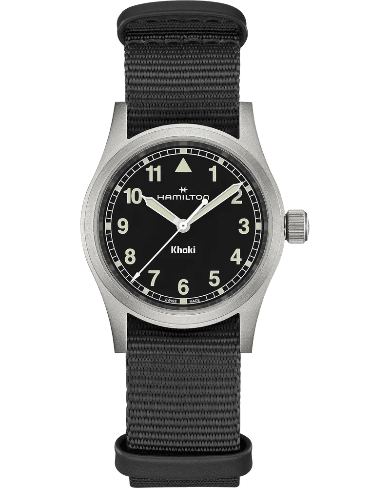 HAMILTON Khaki Field Quartz Herrenuhr 38 cm H69401430 Schwarz