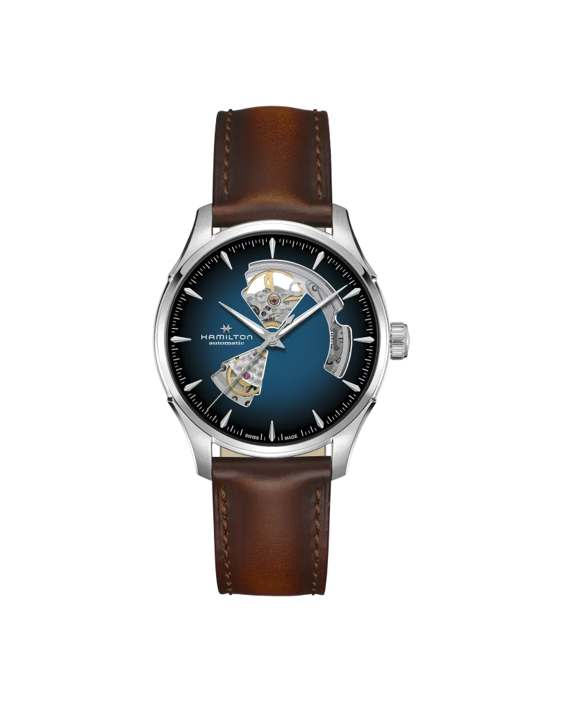 HAMILTON Jazzmaster Open Heart Automatik H32675540 Herrenuhr Blau