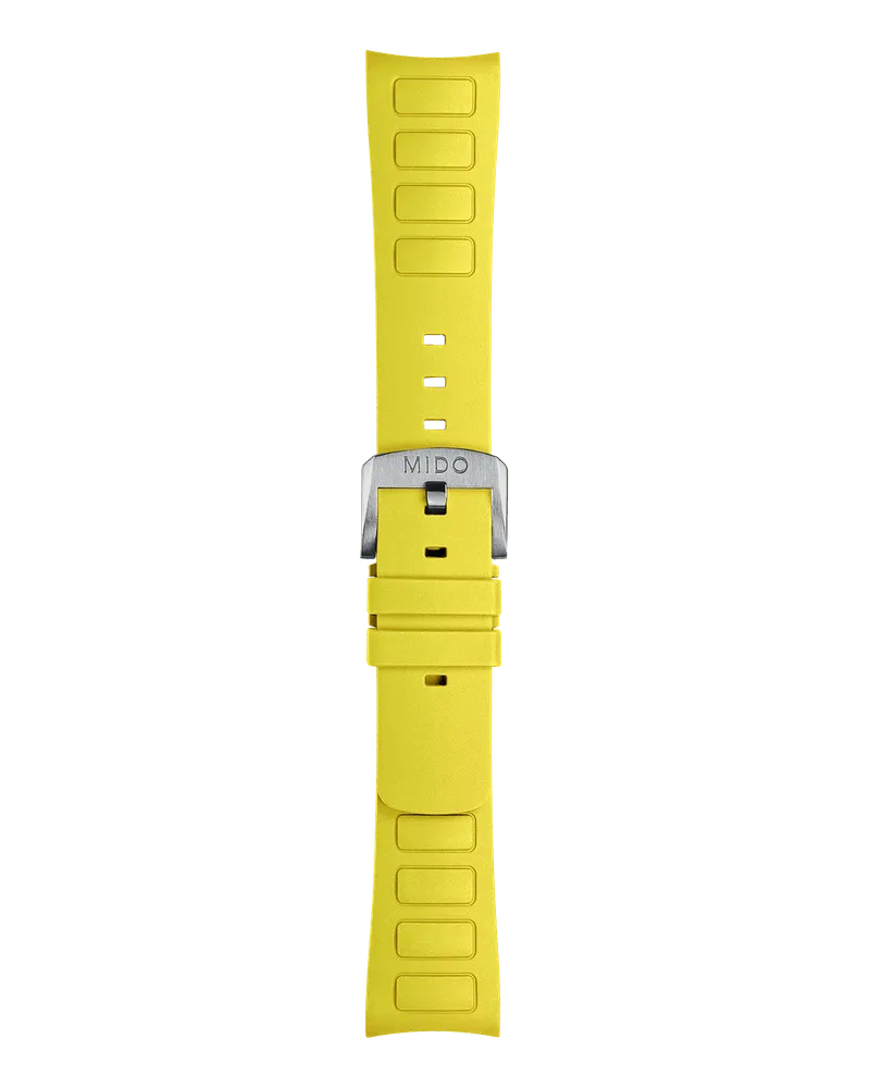 Mido TV Ersatzarmband Kautschuk Gelb 22 mm M852019019 