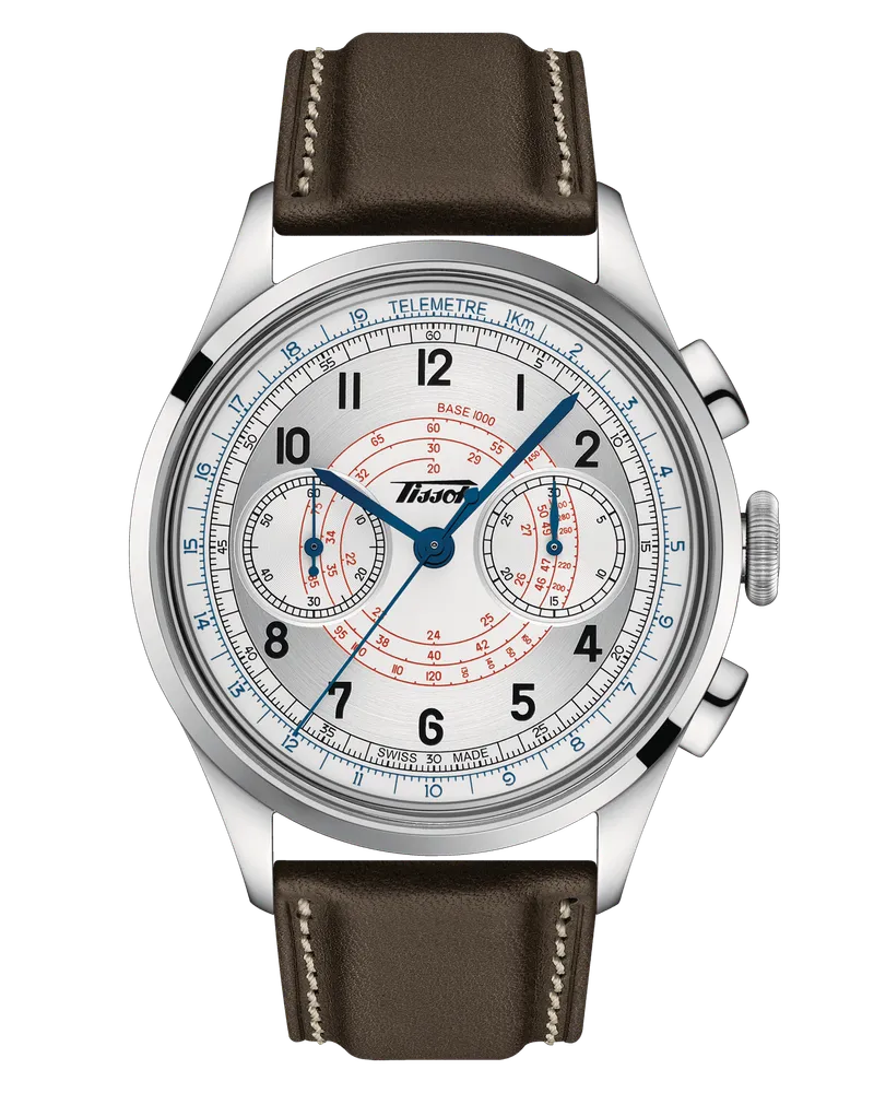 Tissot Telemeter 1938 Herrenuhr T142.462.16.032.00 Silber
