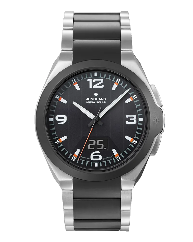 Junghans Spektrum Mega Solar 018/1425.44 Herrenuhr Schwarz