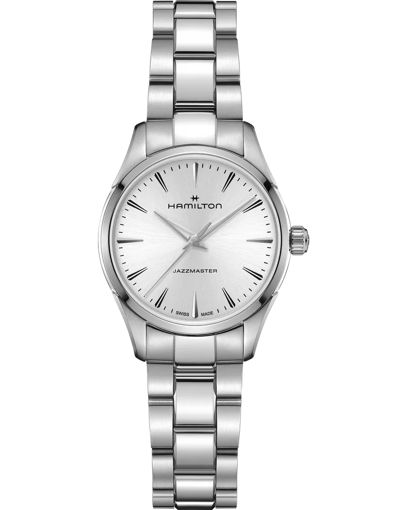HAMILTON Jazzmaster Quartz 32 mm Edelstahl Damenuhr H32301181 Silber