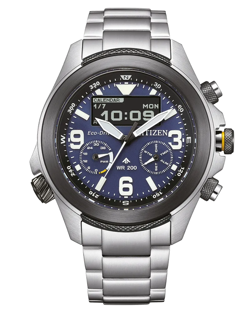Citizen Promaster Eco Drive Chronograph Herrenuhr JV1006-51L Blau