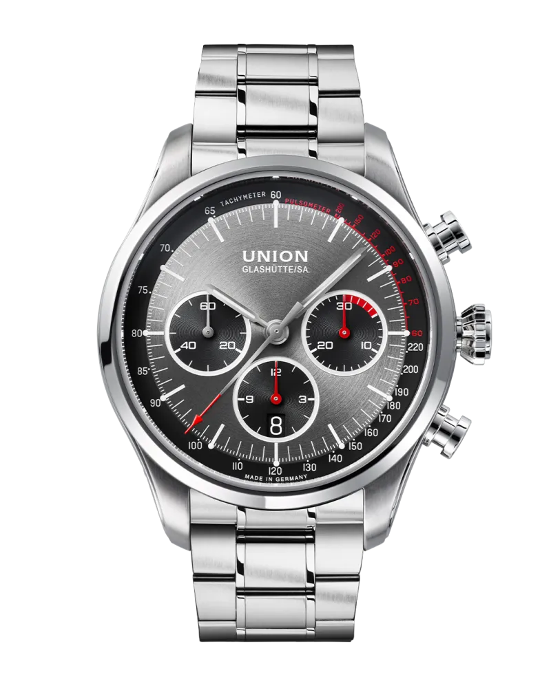 Union Glashütte Belisar Chronograph Herrenuhr D009.427.11.082.00 Schwarzgrau