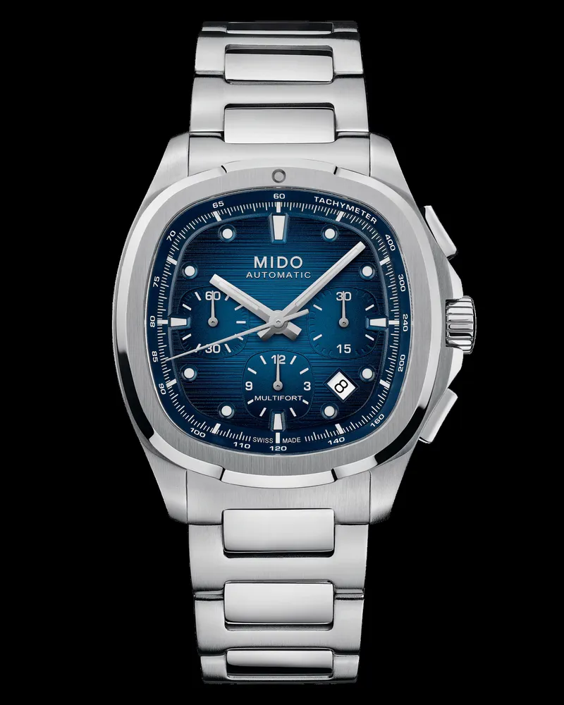 Mido Multifort TV Chronograph Blau mit zusätzlichem Band Herrenuhr M049.527.11.041.00 Blau