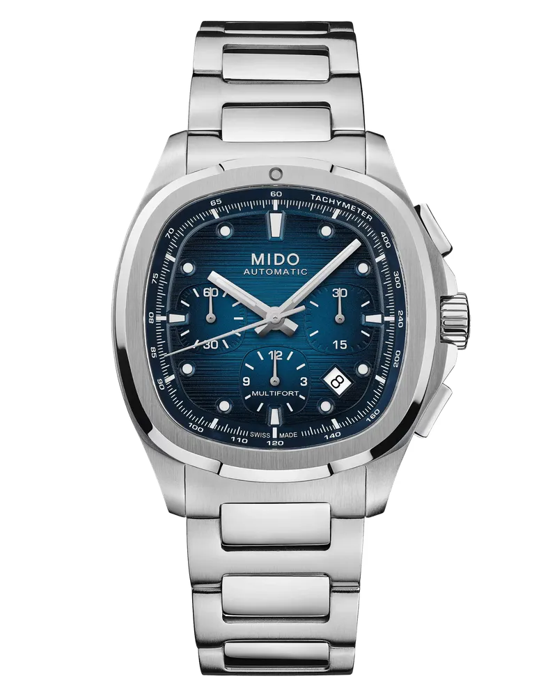 Mido Multifort TV Chronograph Blau mit zusätzlichem Band Herrenuhr M049.527.11.041.00 Blau