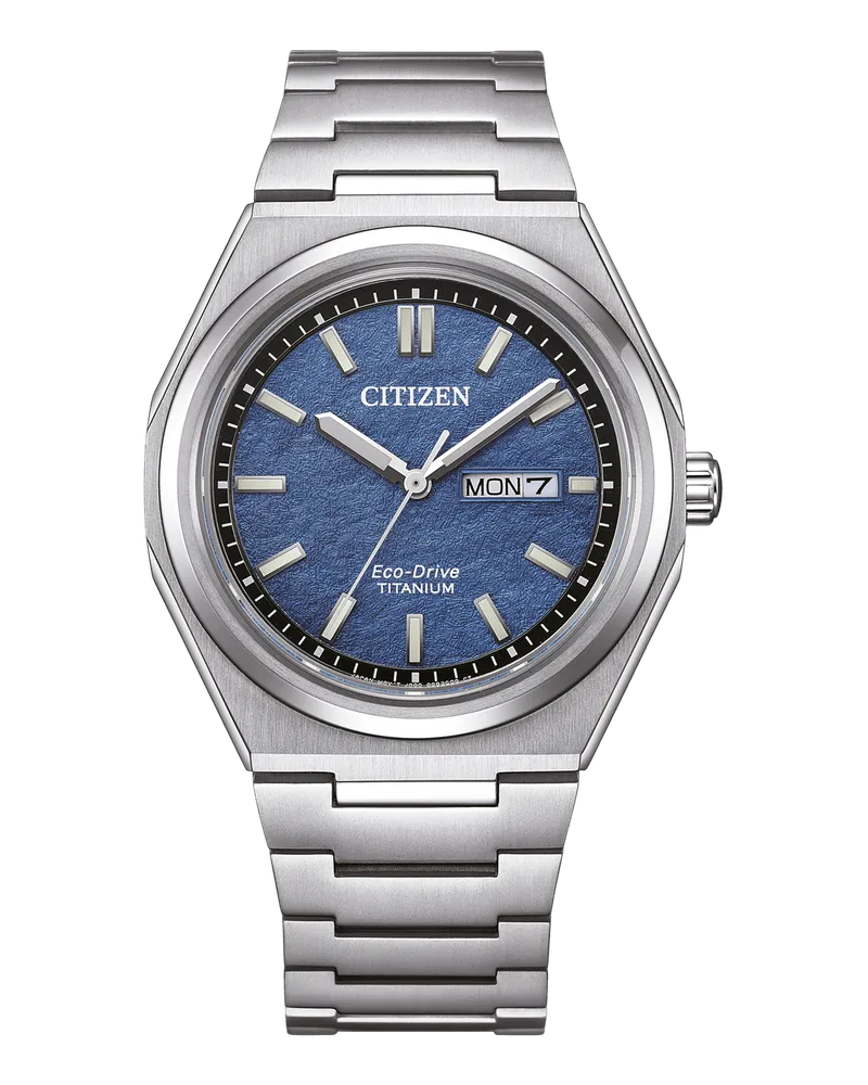 Citizen Eco-Drive Titanium Herrenuhr AW0130-85LE Blau