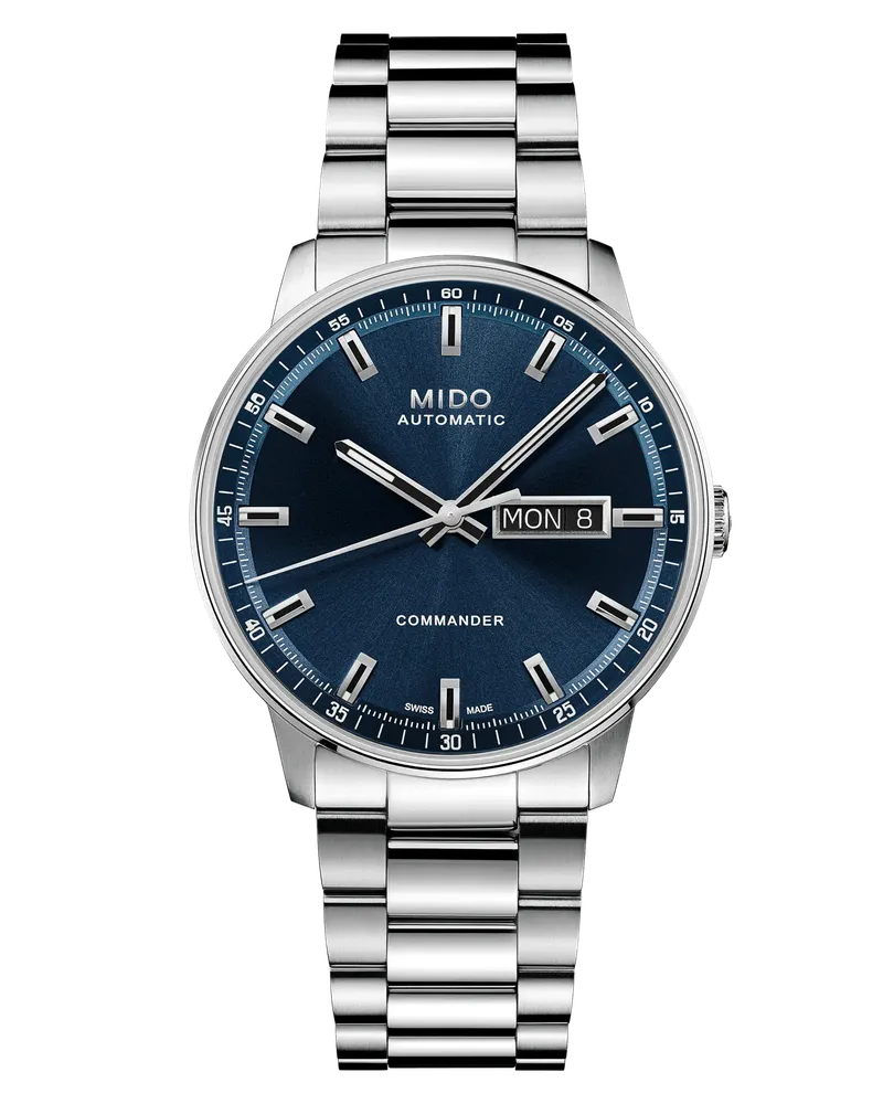Mido Commander Datoday, Blau, Automatikwerk, 40mm Herrenuhr M021.430.11.041.00 Blau
