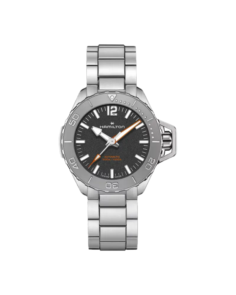 HAMILTON Khaki Navy Frogman Automatik H77485130 Herrenuhr Schwarz