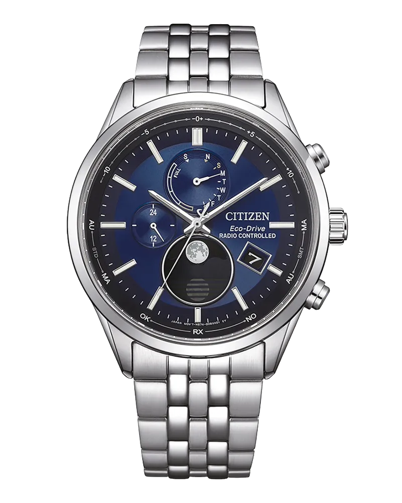 Citizen Chronograph Funkuhr Herrenuhr BY1030-50L Blau
