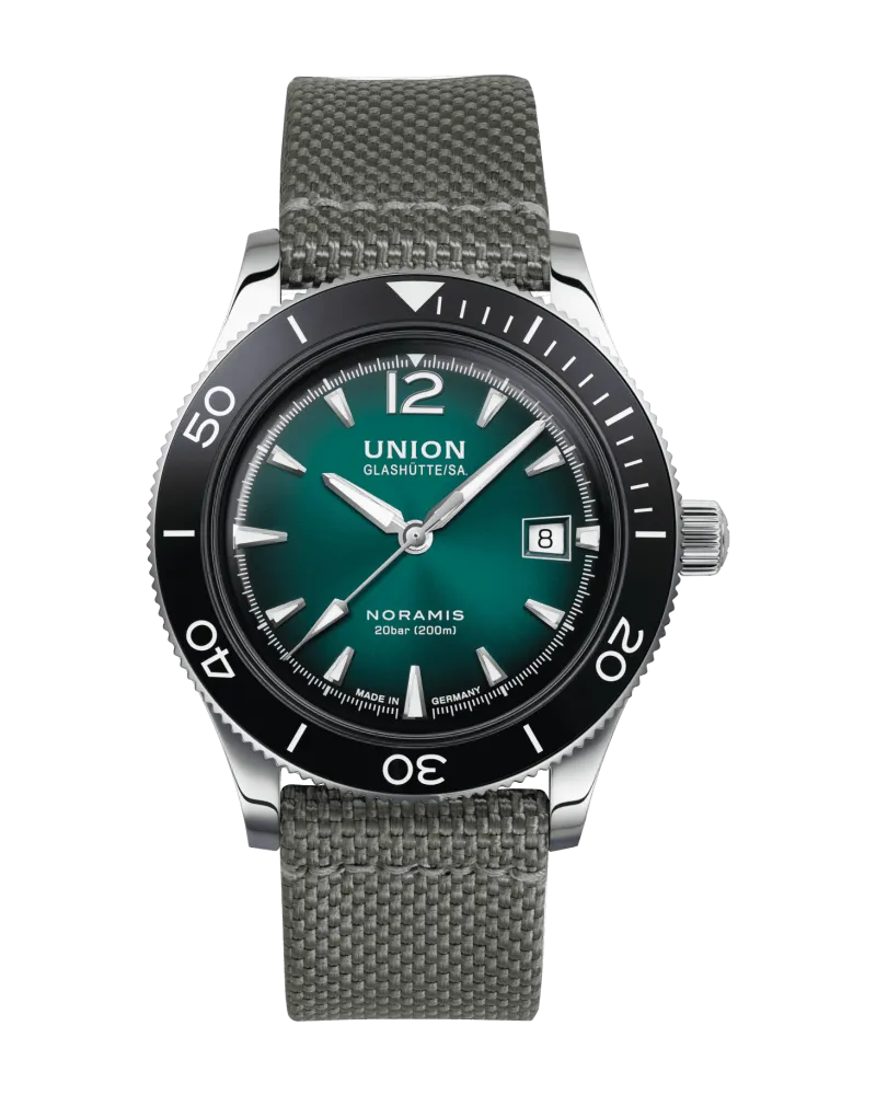 Union Glashütte Noramis Datum Sport Herrenuhr D012.907.18.097.00 Grün