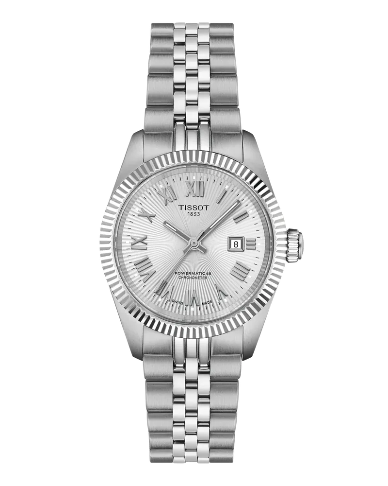 Tissot Ballade Powermatic 48 COSC 30mm Silber Damenuhr T156.208.11.033.00 Silber